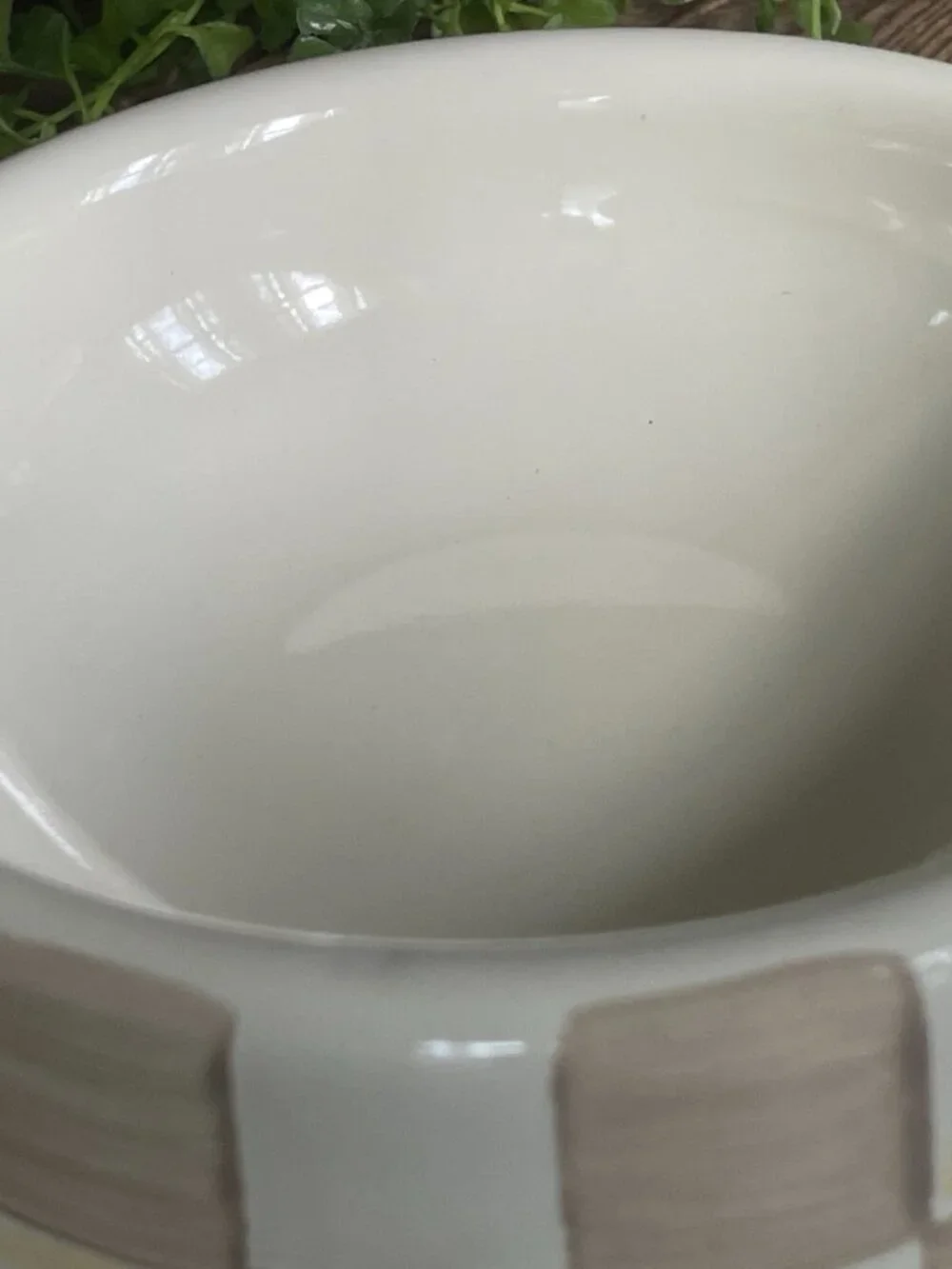 MacKenzie-Childs Mocha Check Small Pet Dish – Enamel Dog Cat Bowl-NWT